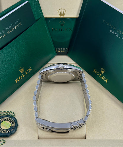 Rolex Datejust 41mm, Stainless Steel, Green, Jubilee, Ref# 126300-0020, dated 2026
