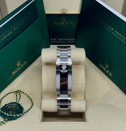 Rolex GMT-Master II 40mm, Stainless Steel, Bruce Wayne, Oyster, Ref# 126710GRNR-0004, dated 2026