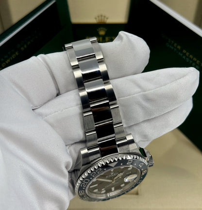 Rolex GMT-Master II 40mm, Stainless Steel, Bruce Wayne, Oyster, Ref# 126710GRNR-0004, dated 2026