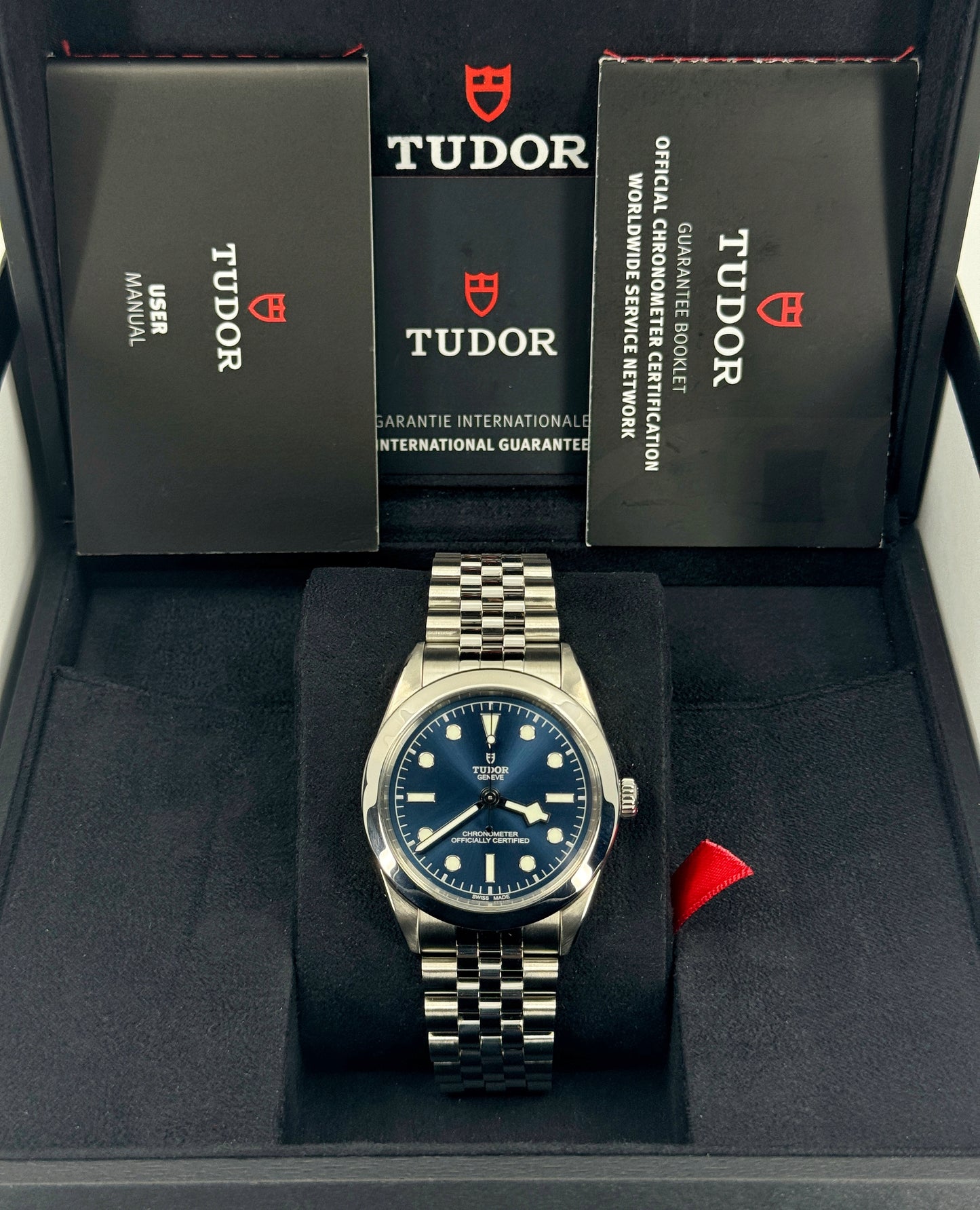 Pre-owned Tudor Black Bay 39mm, Blue, Ref# M79660-0002, dated 2023