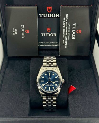 Pre-owned Tudor Black Bay 39mm, Blue, Ref# M79660-0002, dated 2023