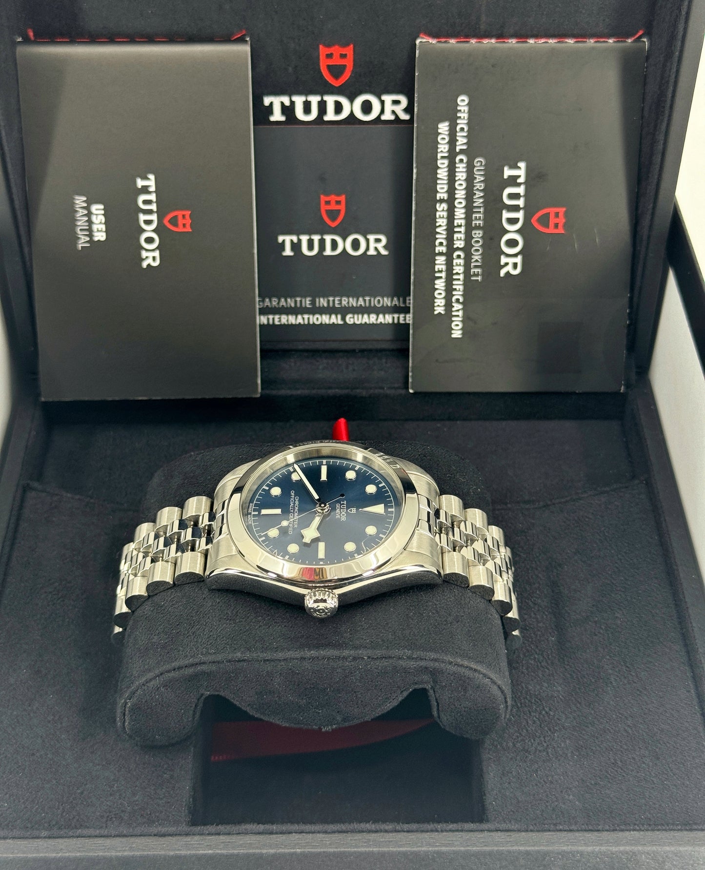 Pre-owned Tudor Black Bay 39mm, Blue, Ref# M79660-0002, dated 2023