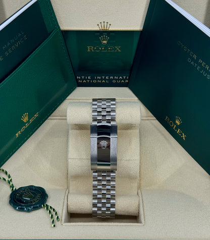 Rolex Datejust 41mm, Stainless Steel, Wimbledon, Slate, Jubilee, Ref# 126300-0014, dated 2026