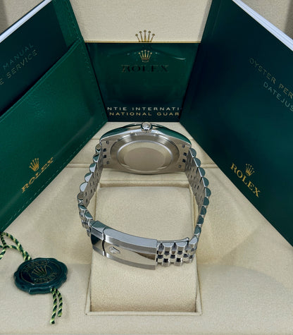 Rolex Datejust 41mm, Stainless Steel, Wimbledon, Slate, Jubilee, Ref# 126300-0014, dated 2026
