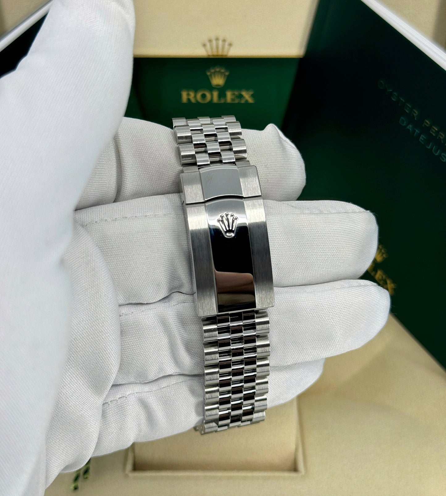 Rolex Datejust 41mm, Stainless Steel, Wimbledon, Slate, Jubilee, Ref# 126300-0014, dated 2024