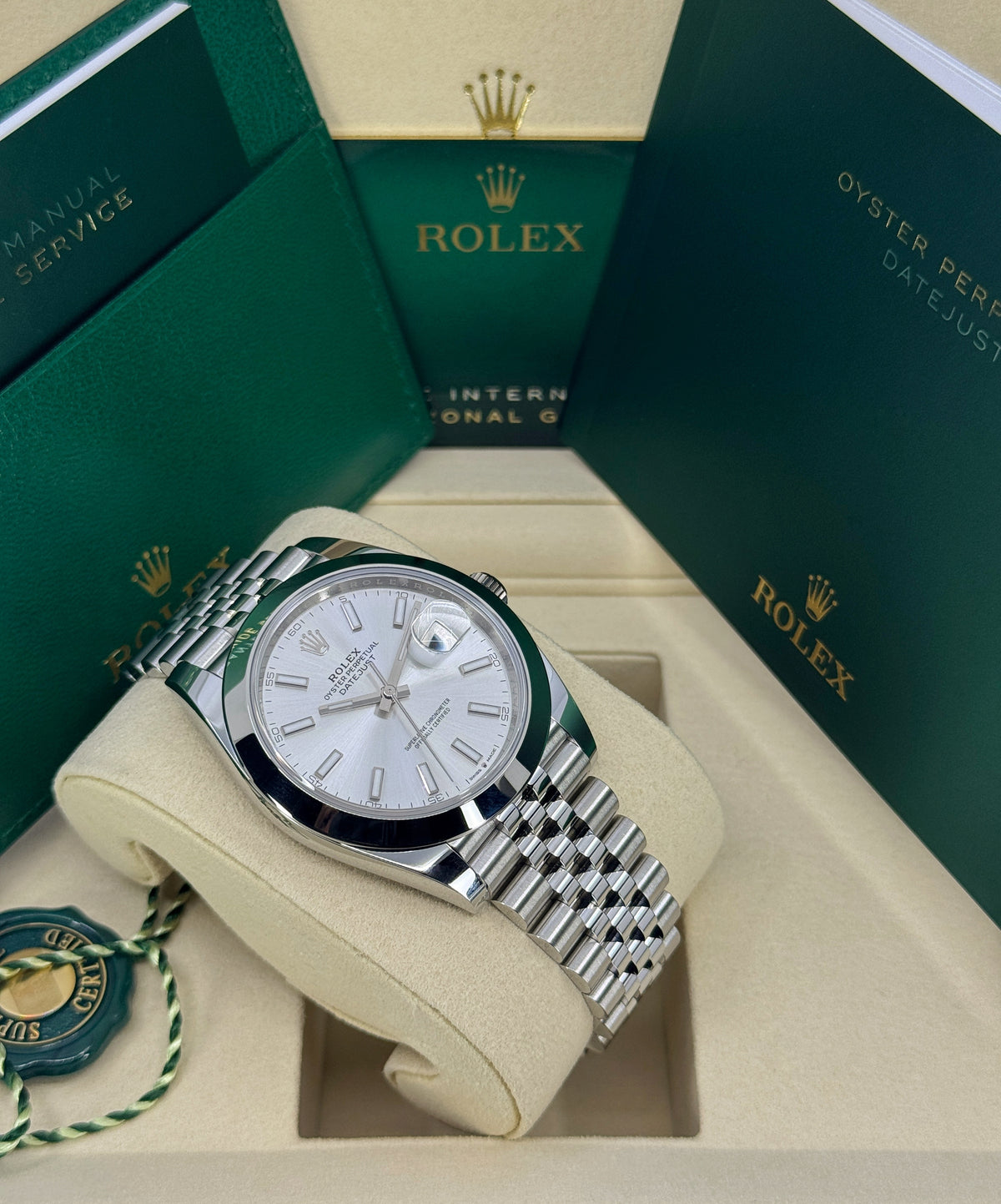 Rolex Datejust 41mm, Stainless Steel, Silver, Jubilee, Ref# 126300-0004, dated 2026