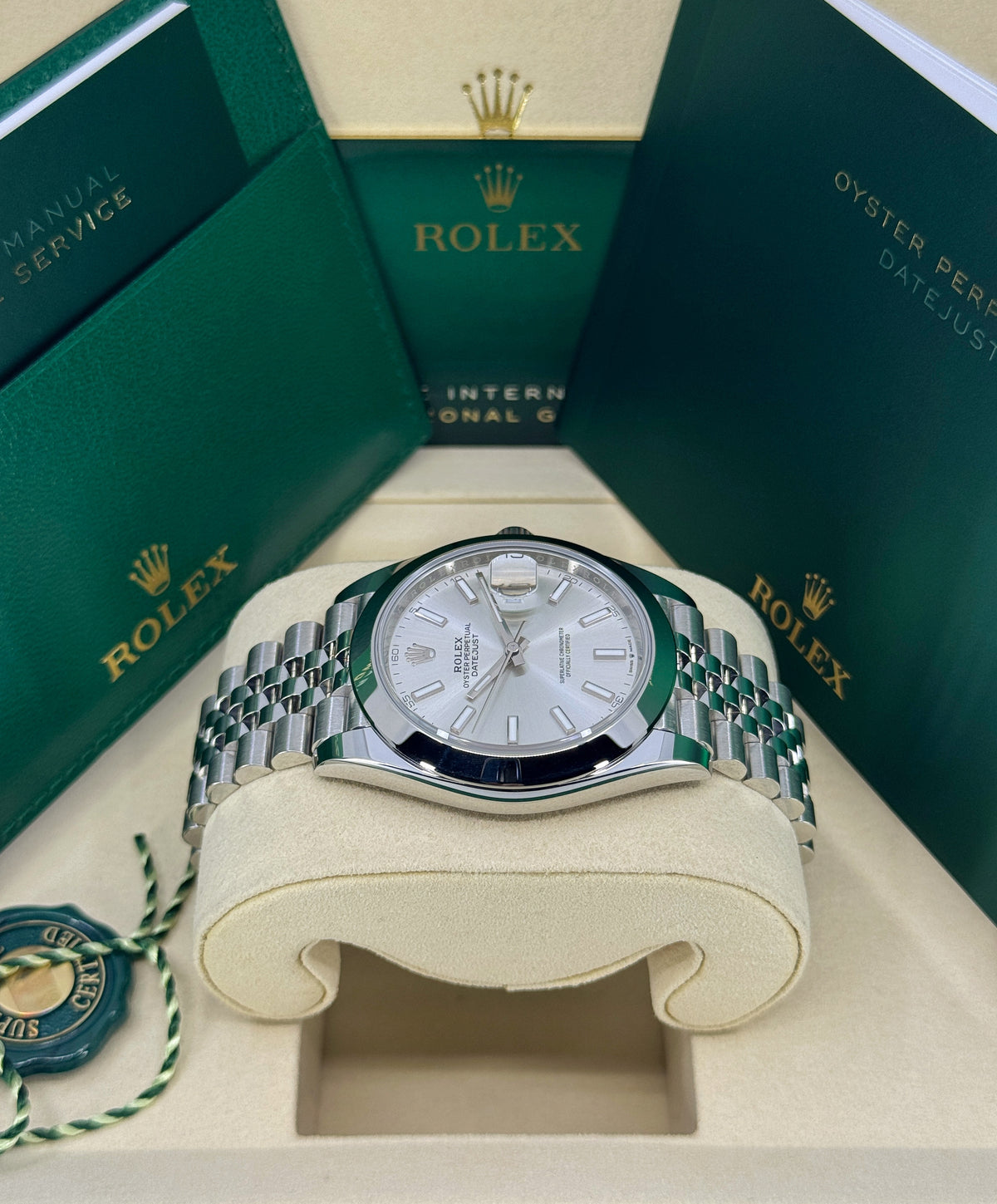 Rolex Datejust 41mm, Stainless Steel, Silver, Jubilee, Ref# 126300-0004, dated 2026