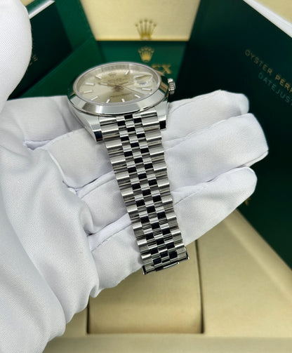 Rolex Datejust 41mm, Stainless Steel, Silver, Jubilee, Ref# 126300-0004, dated 2026