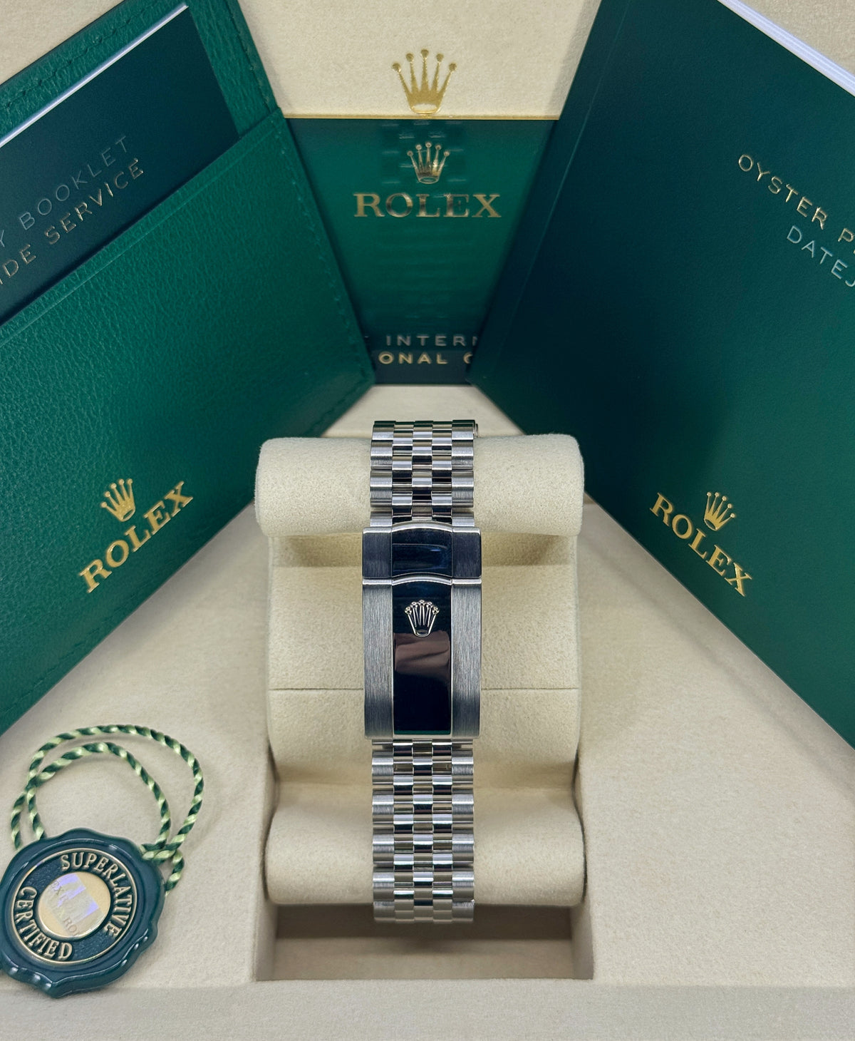 Rolex Datejust 41mm, Stainless Steel, Wimbledon, Slate, Jubilee, Ref# 126334-0022, dated 2026