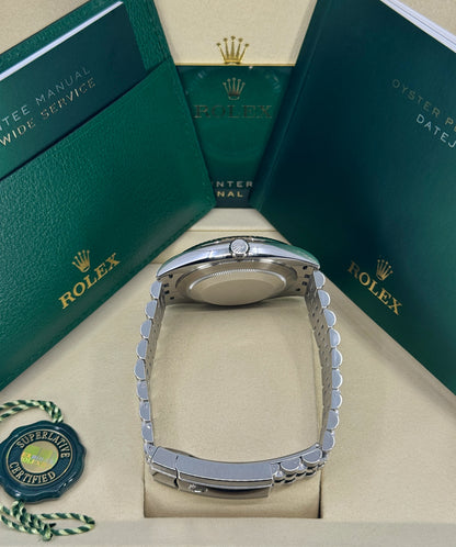 Rolex Datejust 41mm, Stainless Steel, Green, Jubilee, Ref# 126334-0028, dated 2026