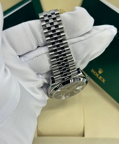 Rolex Datejust 41mm, Stainless Steel, Green, Jubilee, Ref# 126334-0028, dated 2026
