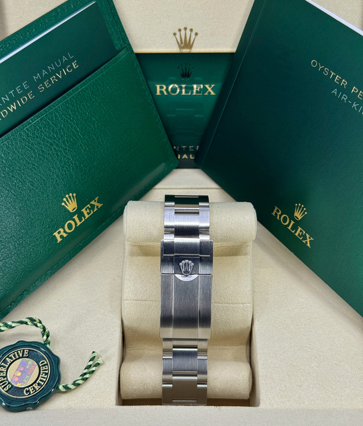 Rolex Air-King 40mm, Stainless Steel, Black, Ref# 126900, dated 2026