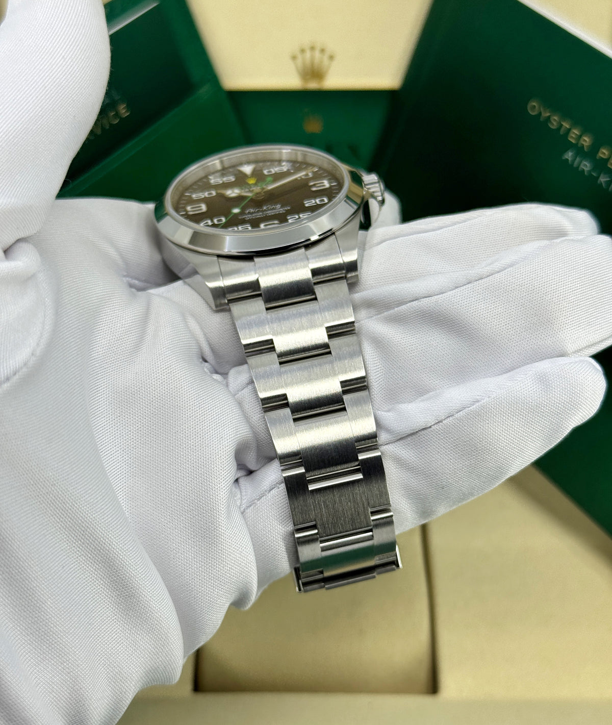 Rolex Air-King 40mm, Stainless Steel, Black, Ref# 126900, dated 2026