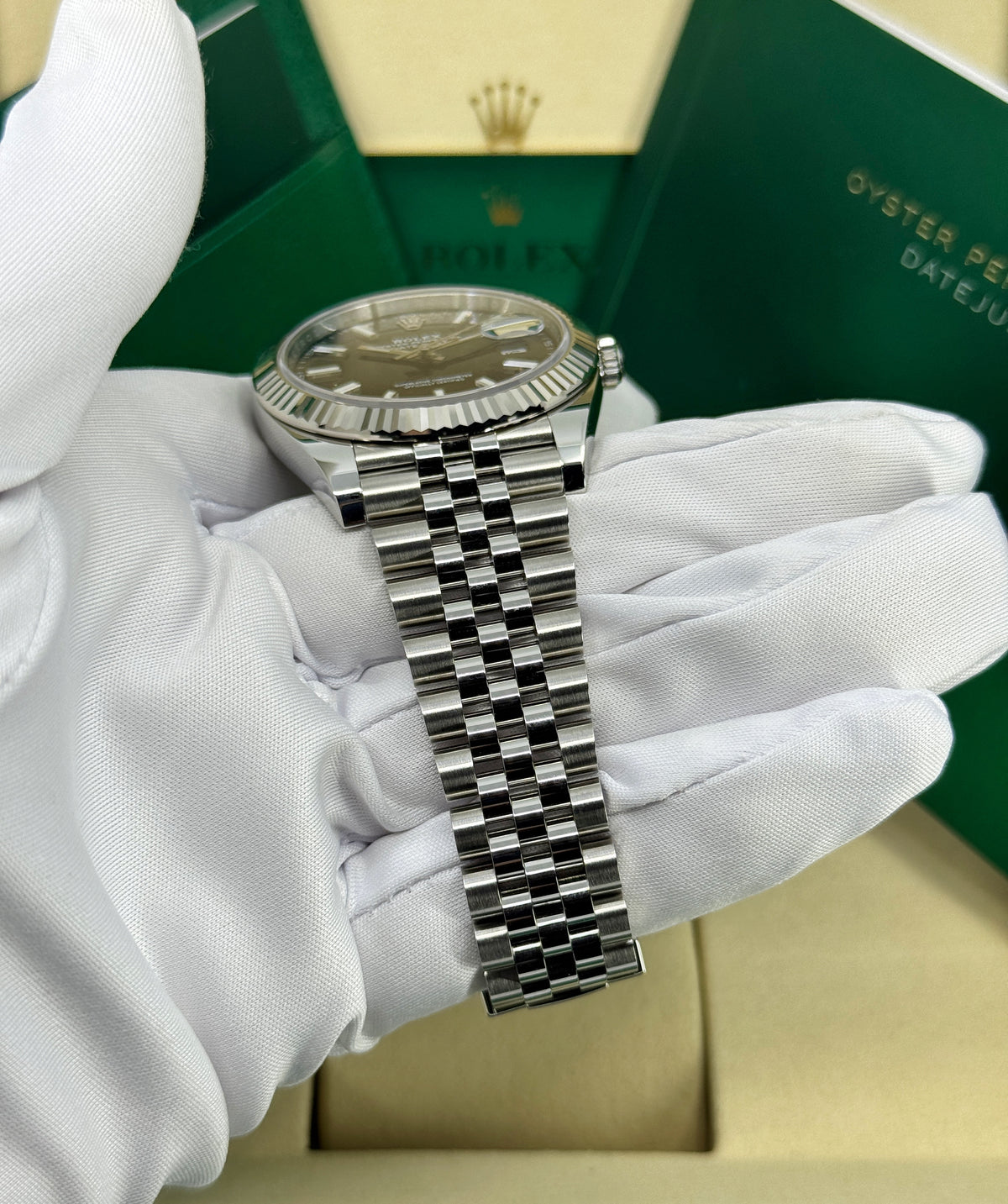Rolex Datejust 41mm, Stainless Steel, Black, Jubilee, Ref# 126334-0018, dated 2026