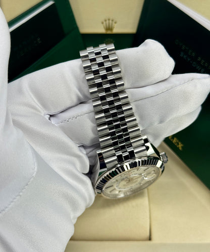 Rolex Sky-Dweller 42mm, 18k WG & Stainless Steel, White, Jubilee, Ref# 336934-0004, dated 2026