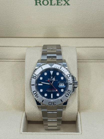 Pre-owned Rolex Yacht-Master 40mm, Stainless Steel, Blue, Ref# 126622-0002, dated 2023