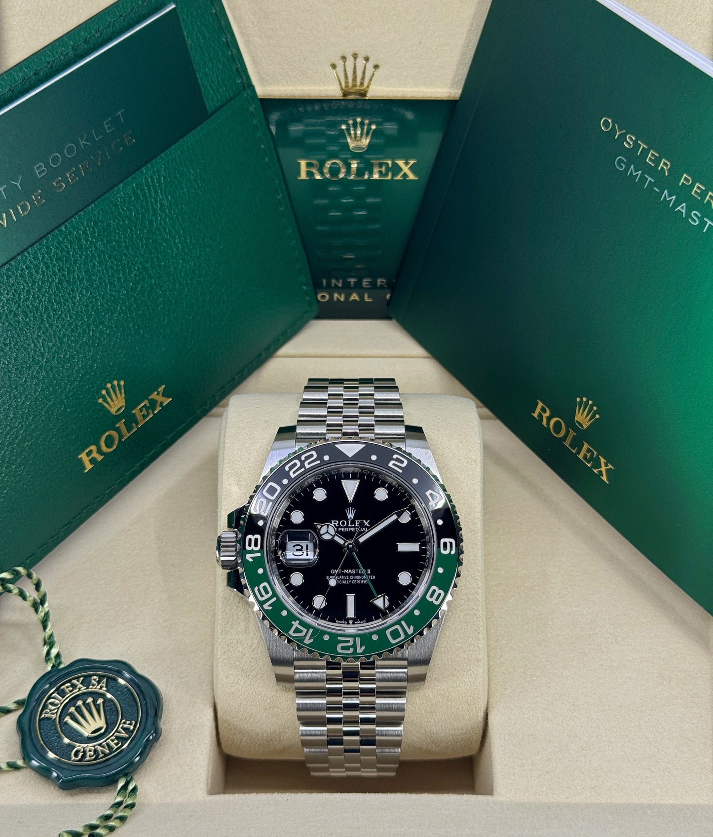 Rolex GMT-Master II 40mm, Stainless Steel, Sprite, Jubilee, Ref# 126720VTNR-0002, dated 2026