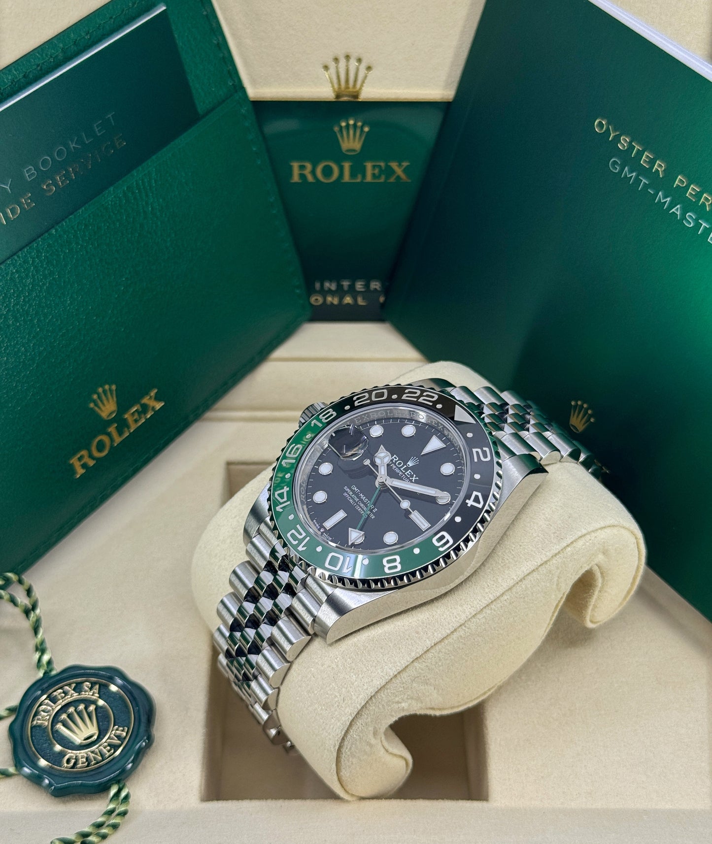 Rolex GMT-Master II 40mm, Stainless Steel, Sprite, Jubilee, Ref# 126720VTNR-0002, dated 2026