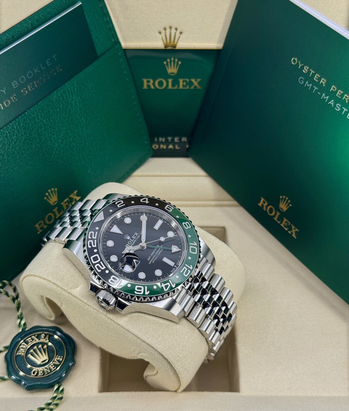 Rolex GMT-Master II 40mm, Stainless Steel, Sprite, Jubilee, Ref# 126720VTNR-0002, dated 2026