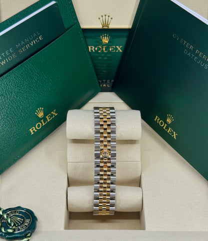 Rolex Datejust 31mm, 18k YG & Stainless Steel, Mother of Pearl Diamond, Jubilee, Ref# 278273-0028, dated 2026