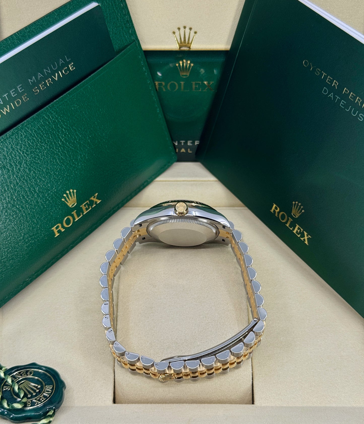 Rolex Datejust 31mm, 18k YG & Stainless Steel, Mother of Pearl Diamond, Jubilee, Ref# 278273-0028, dated 2026