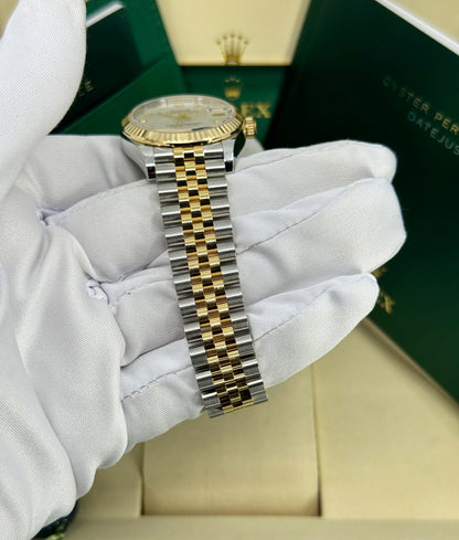 Rolex Datejust 31mm, 18k YG & Stainless Steel, Mother of Pearl Diamond, Jubilee, Ref# 278273-0028, dated 2026