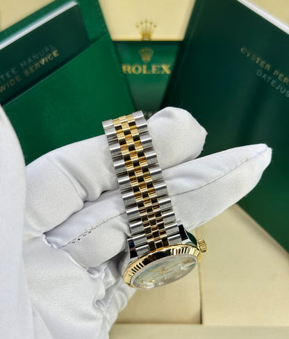 Rolex Datejust 31mm, 18k YG & Stainless Steel, Mother of Pearl Diamond, Jubilee, Ref# 278273-0028, dated 2026
