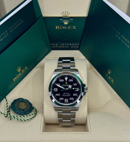 Rolex Air-King 40mm, Stainless Steel, Black, Ref# 126900, dated 2026
