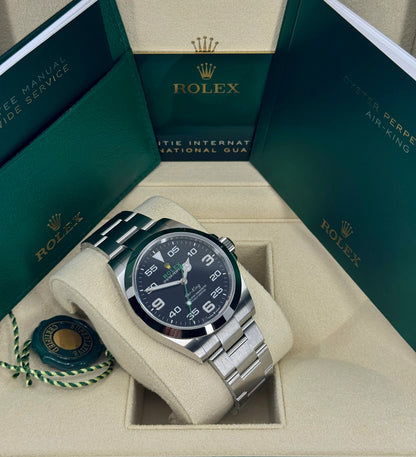 Rolex Air-King 40mm, Stainless Steel, Black, Ref# 126900, dated 2026