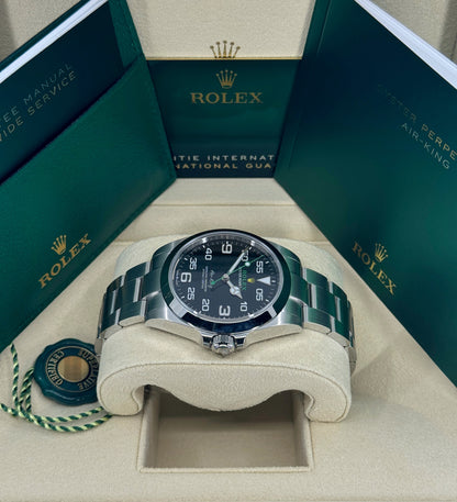 Rolex Air-King 40mm, Stainless Steel, Black, Ref# 126900, dated 2026