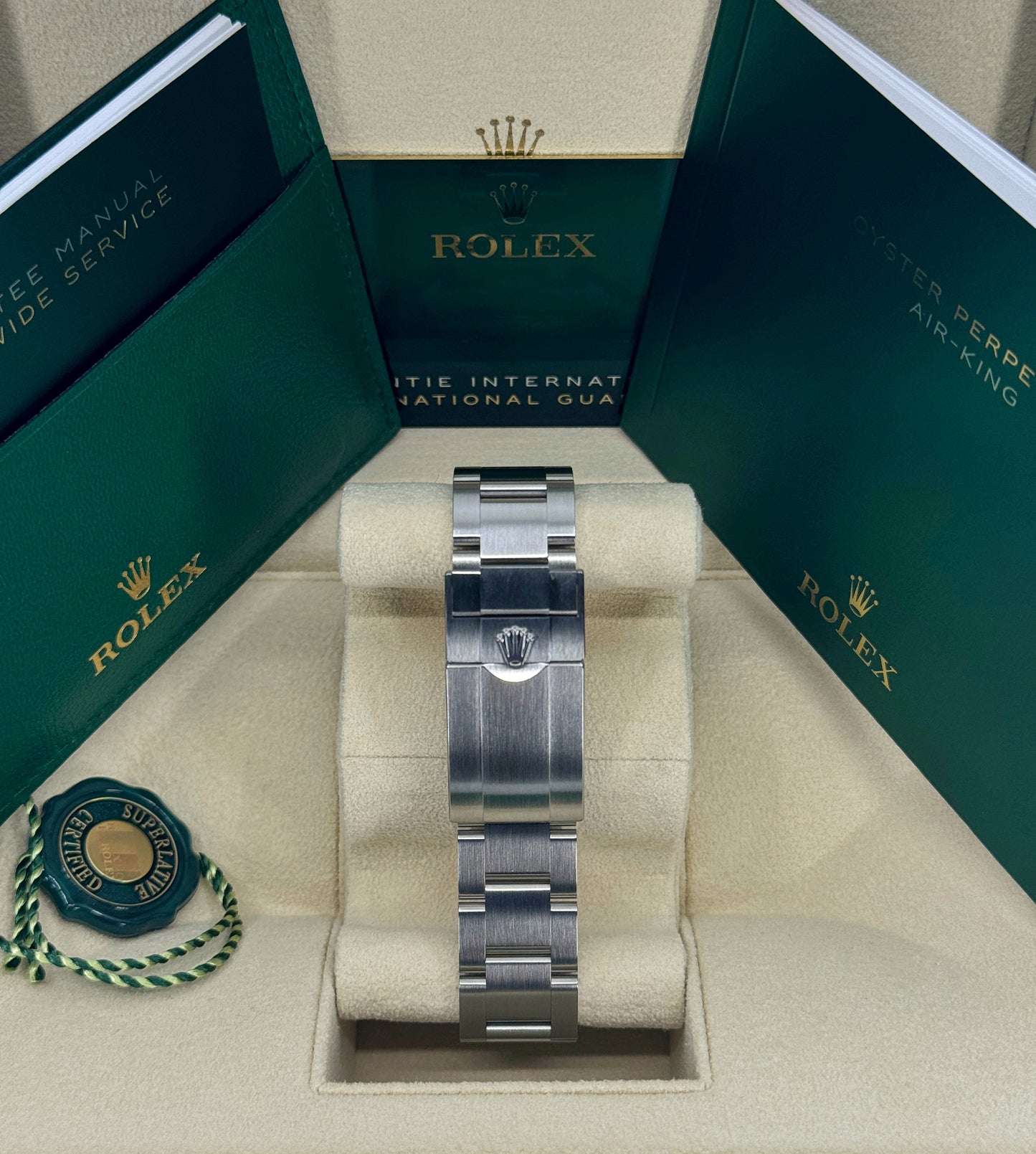 Rolex Air-King 40mm, Stainless Steel, Black, Ref# 126900, dated 2024