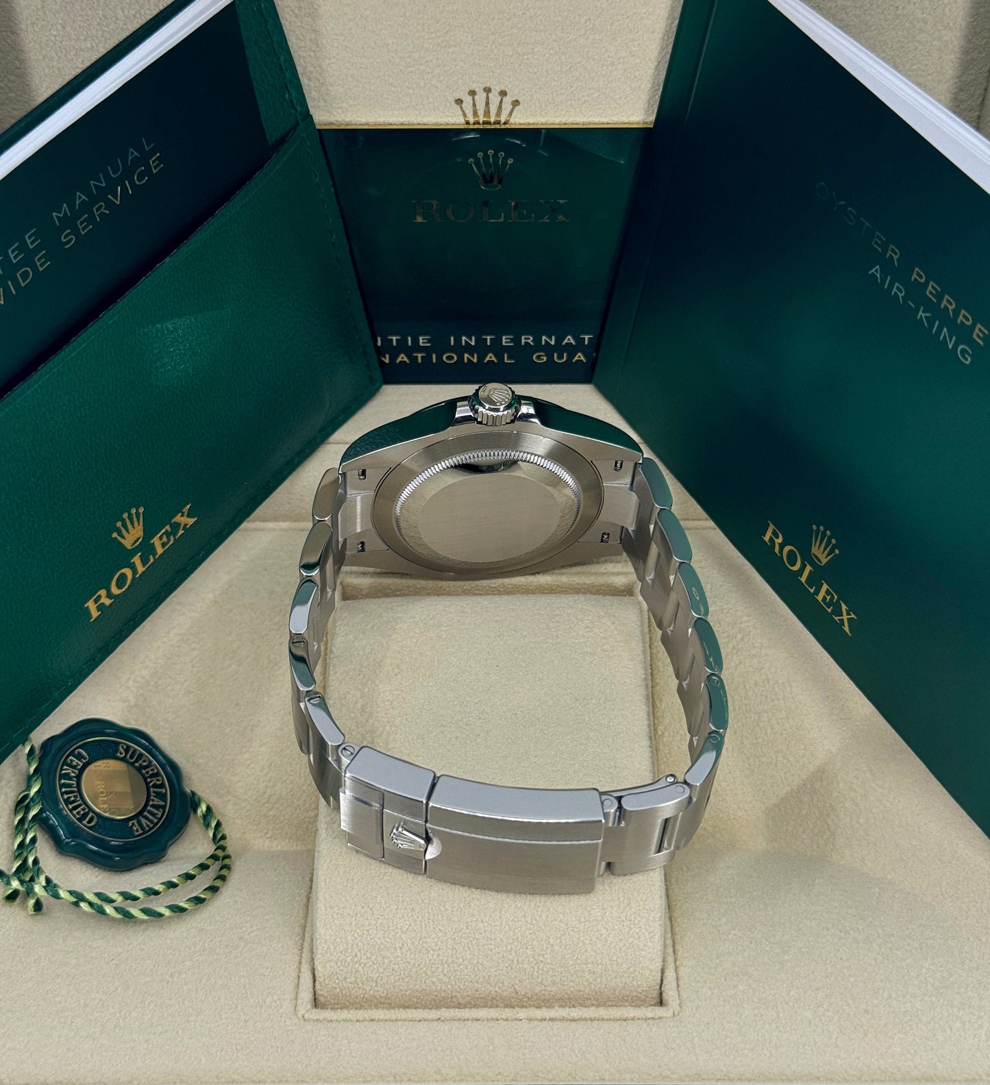 Rolex Air-King 40mm, Stainless Steel, Black, Ref# 126900, dated 2026