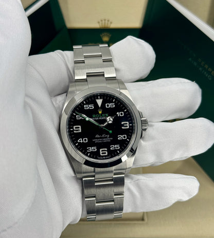Rolex Air-King 40mm, Stainless Steel, Black, Ref# 126900, dated 2026