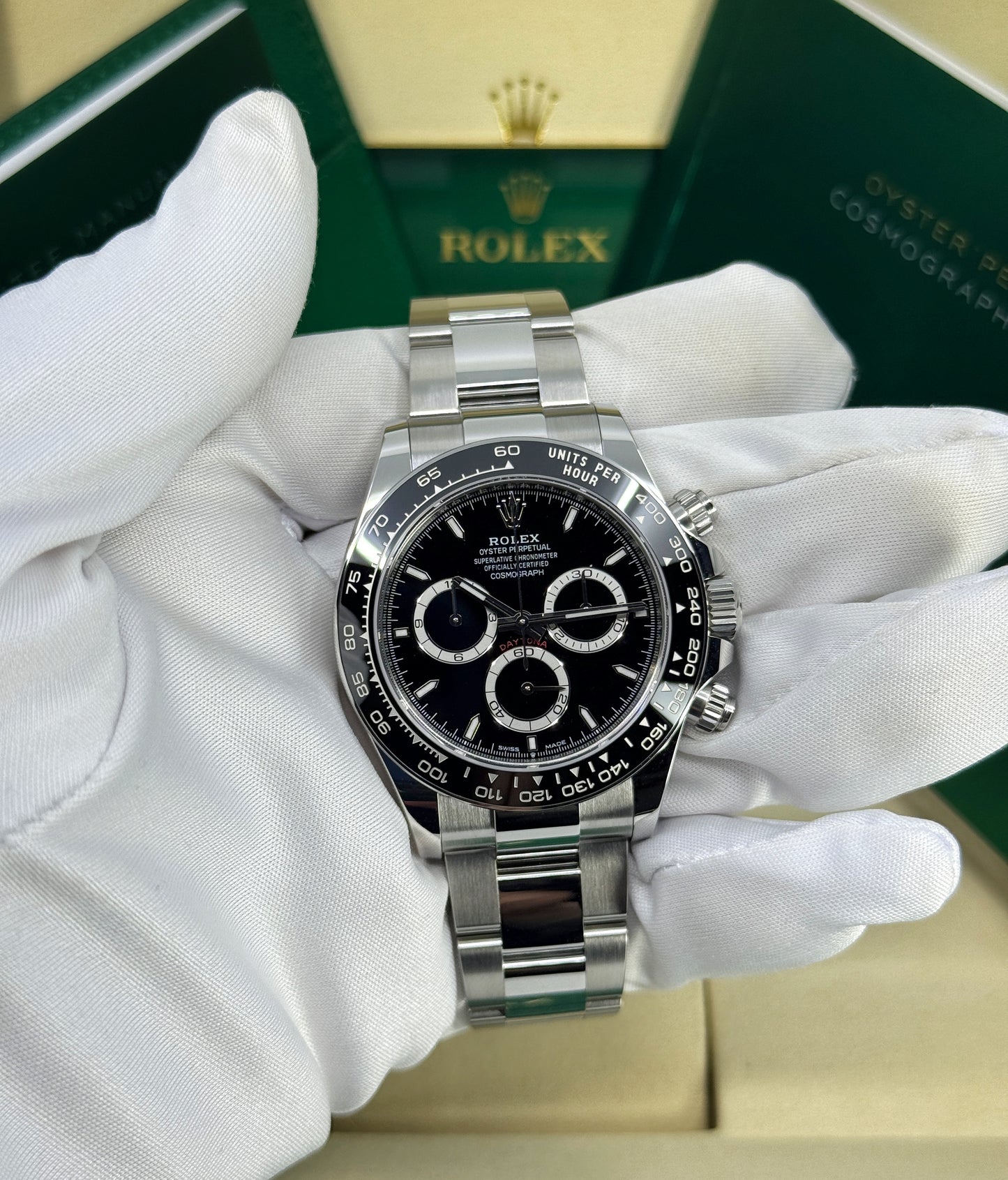 Rolex Cosmograph Daytona 40mm, Stainless Steel, Black, Ref# 126500LN-0002, dated 2026