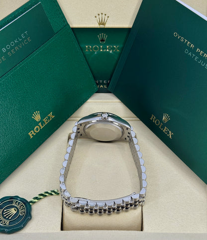 Rolex Datejust 31mm, Stainless Steel, Green, Jubilee, Ref# 278240-0012, dated 2026