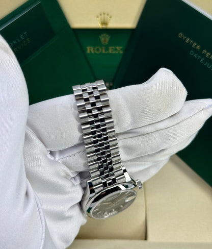 Rolex Datejust 31mm, Stainless Steel, Green, Jubilee, Ref# 278240-0012, dated 2026