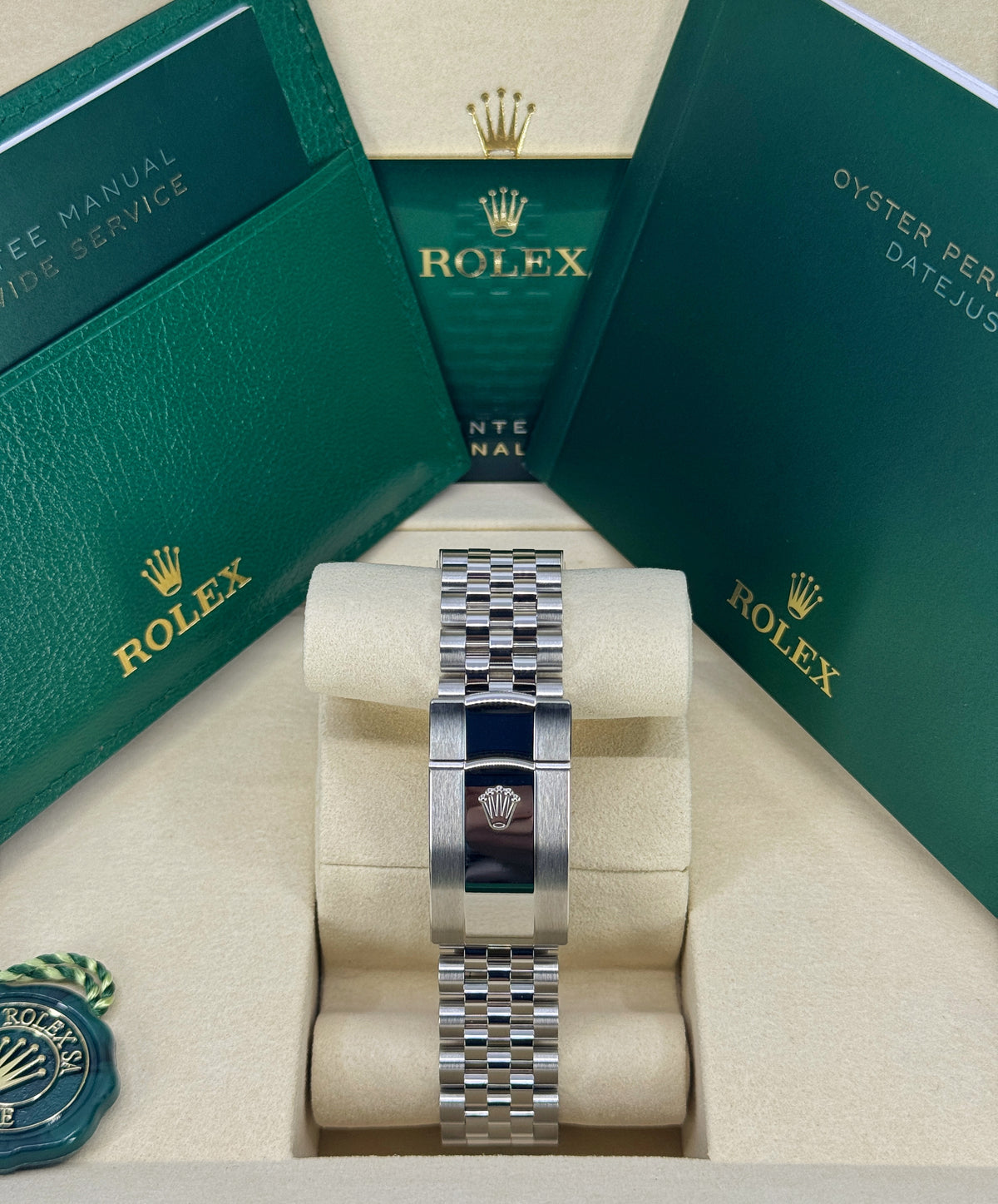 Rolex Datejust 41mm, Stainless Steel, Green Ombré, Jubilee, Ref# 126300-0026, dated 2026