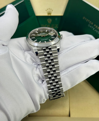 Rolex Datejust 41mm, Stainless Steel, Green Ombré, Jubilee, Ref# 126300-0026, dated 2026