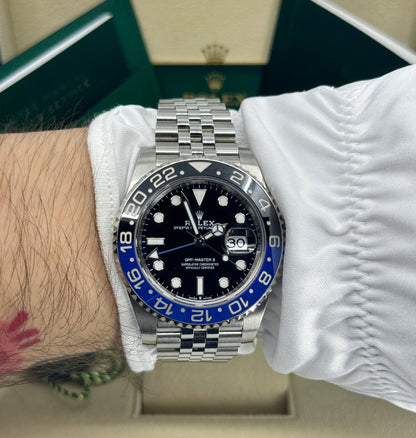 Rolex GMT-Master II 40mm, Stainless Steel, Batman, Jubilee, Ref# 126710BLNR-0002, dated 2024