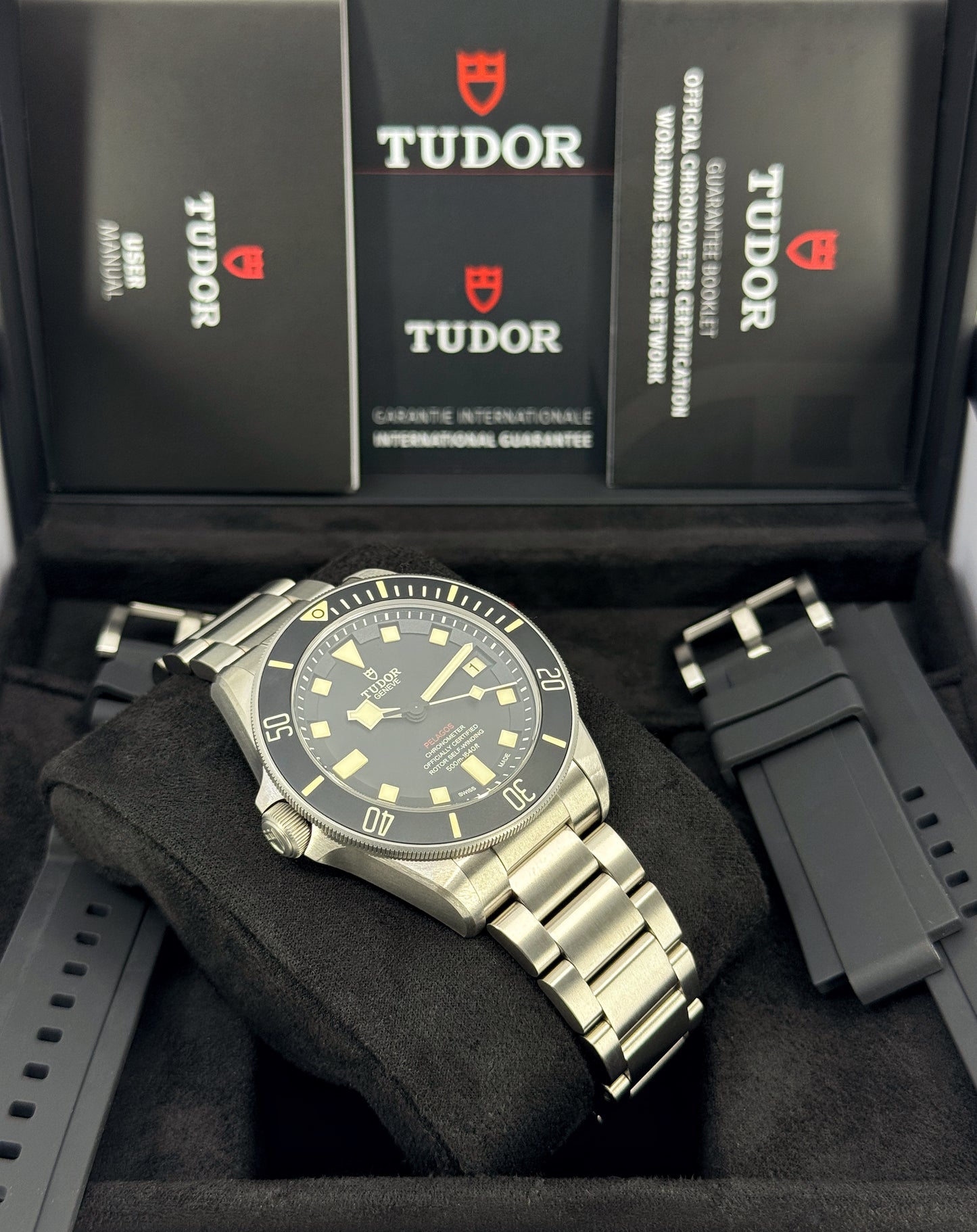 Pre-owned Tudor Pelagos LHD 42mm, Black, Ref# 25610TNL-0001, dated 2026