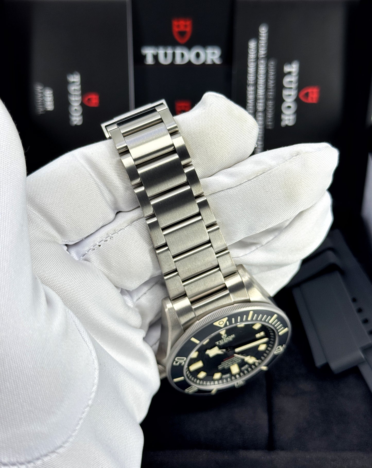Pre-owned Tudor Pelagos LHD 42mm, Black, Ref# 25610TNL-0001, dated 2026