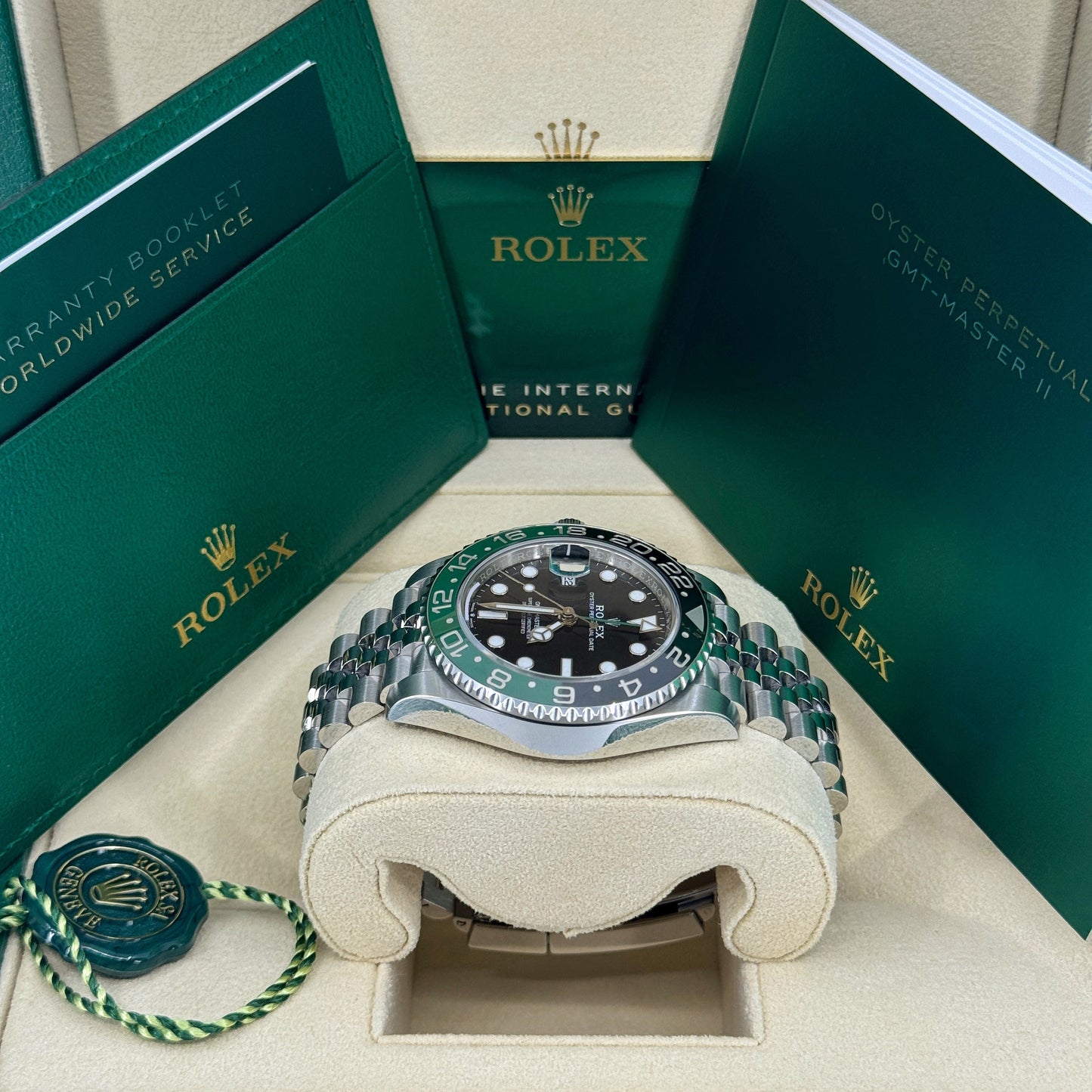 Rolex GMT-Master II 40mm, Stainless Steel, Sprite, Jubilee, Ref# 126720VTNR-0002, dated 2024