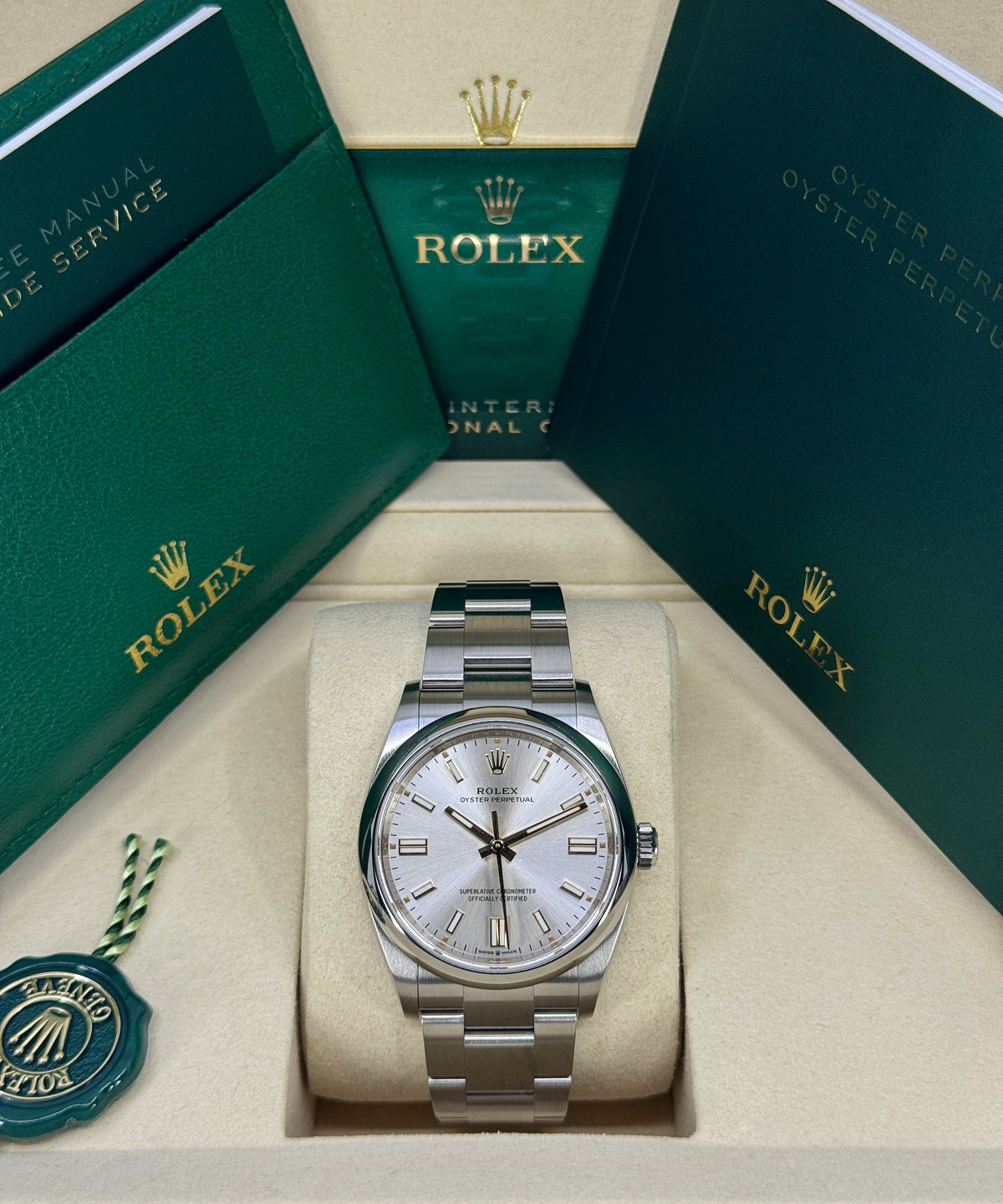 Rolex Oyster Perpetual 36mm, Stainless Steel, Silver, Ref# 126000-0001, dated 2026
