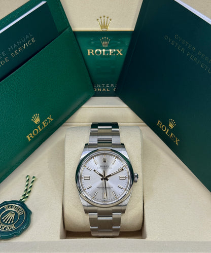 Rolex Oyster Perpetual 36mm, Stainless Steel, Silver, Ref# 126000-0001, dated 2026