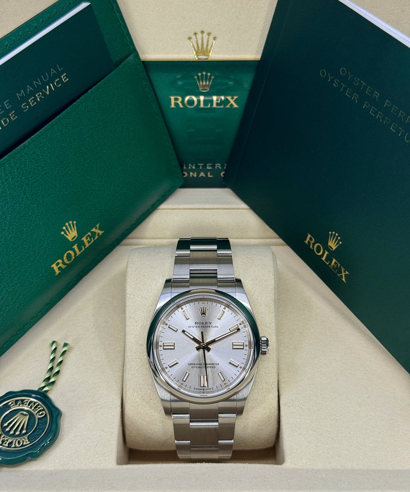 Rolex Oyster Perpetual 36mm stainless steel silver dial, Ref. 126000-0001