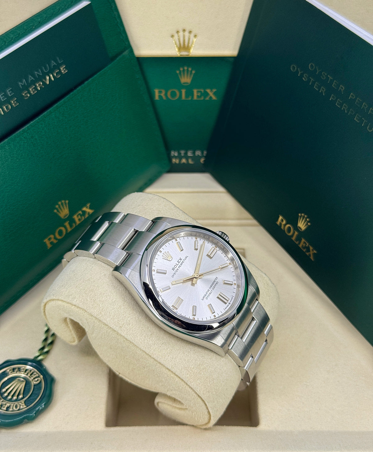 Rolex Oyster Perpetual 36mm, Stainless Steel, Silver, Ref# 126000-0001, dated 2026