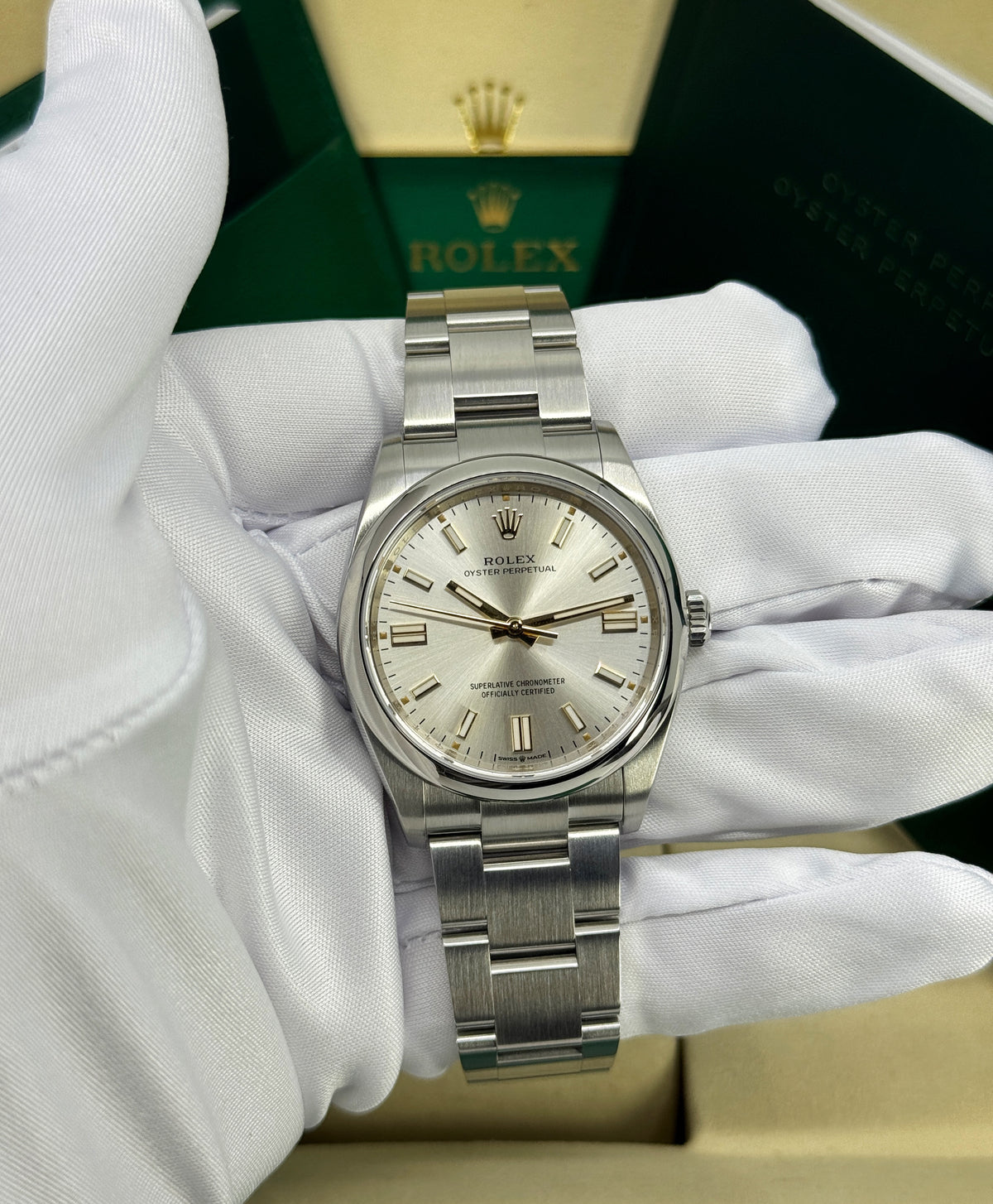 Rolex Oyster Perpetual 36mm, Stainless Steel, Silver, Ref# 126000-0001, dated 2026
