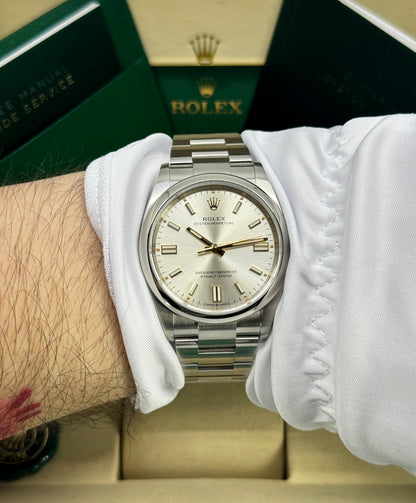 Rolex Oyster Perpetual 36mm, Stainless Steel, Silver, Ref# 126000-0001, dated 2026
