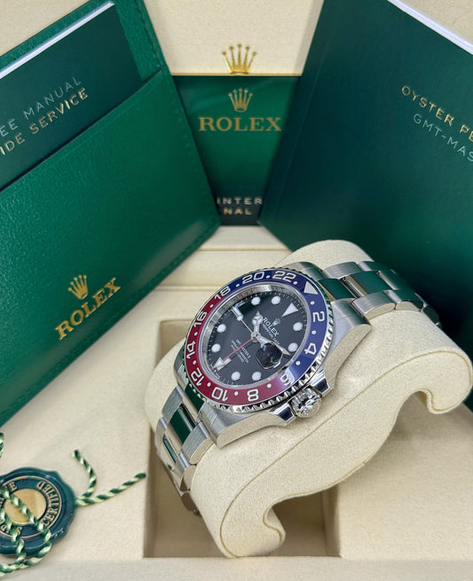 Rolex GMT-Master II 40mm, Stainless Steel, Pepsi, Oyster, Ref# 126710BLRO-0002, dated 2026