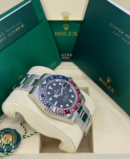 Rolex GMT-Master II 40mm, Stainless Steel, Pepsi, Oyster, Ref# 126710BLRO-0002, dated 2026